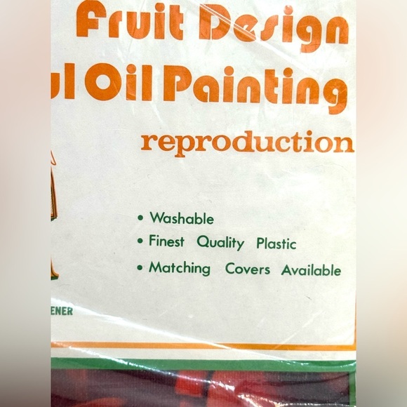 VINTAGE ELECTRIC MIXER COVER Fruit Oil Painting Design NOS 1O-DO Specialty Co. - Picture 3 of 4